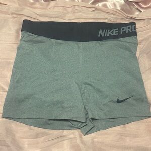 Nike Pro Women's Athletic Shorts in Gray and Black